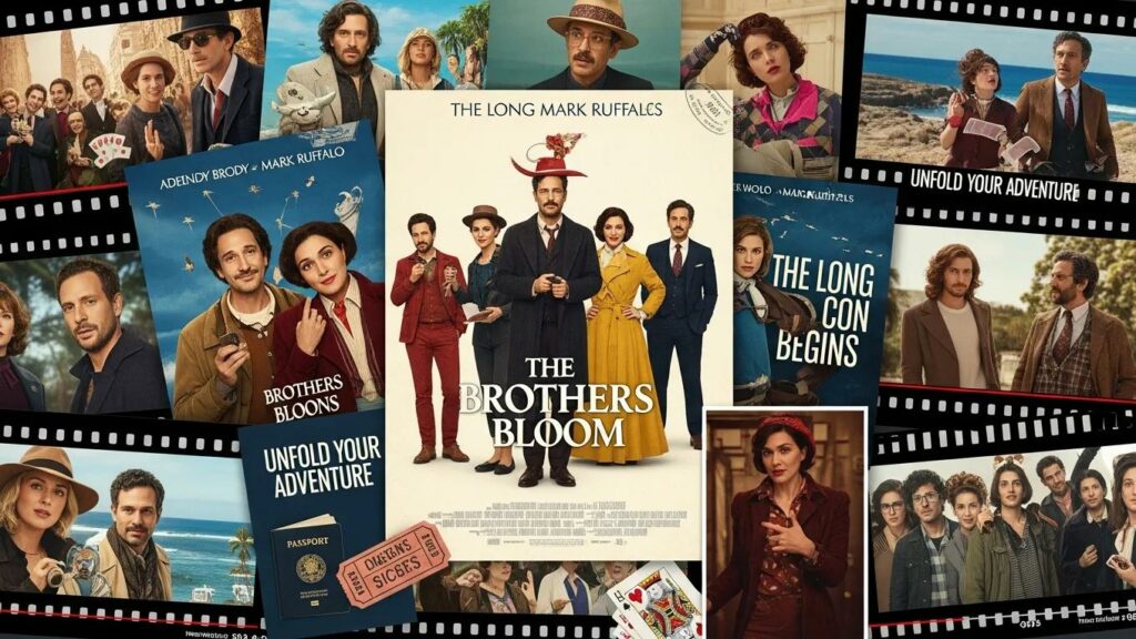 Promotional materials for The Brothers Bloom, including posters and trailers, highlighting the film's marketing strategy